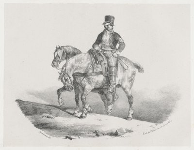 Un postiglione o I due cavalli imbrigliati (A Postilion or The Two Harnessed Horses) da Theodore Gericault