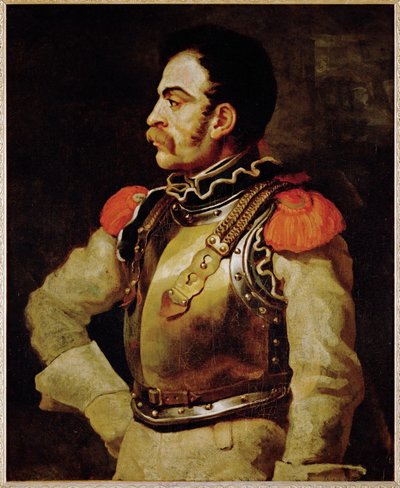 Un carabinier- un carabiniere, un ufficiale di polizia italiano ... da Theodore Gericault