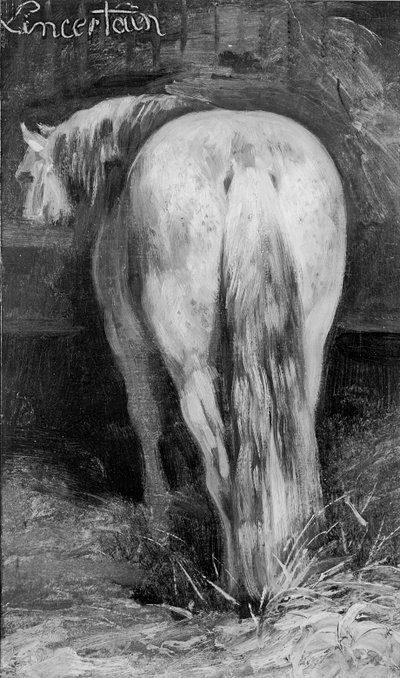 Incerto, il cavallo nella stalla da Theodore Gericault