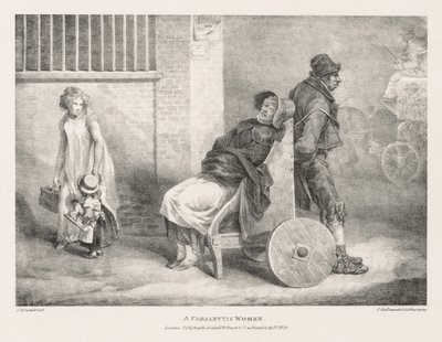 Vari Soggetti Disegnati dal Vero e su Pietra: Una Donna Paralizzata, 1821 da Theodore Gericault