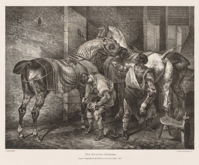 Vari Soggetti Tratti dalla Vita e su Pietra: Il Maniscalco Inglese da Theodore Gericault