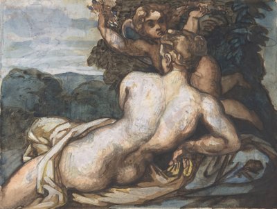 Venere e Cupido in un paesaggio, dopo Annibale Carracci da Theodore Gericault