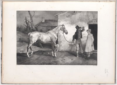 Vecchio cavallo davanti alla porta di una locanda (An Old Horse at the Door of an Inn) da Theodore Gericault