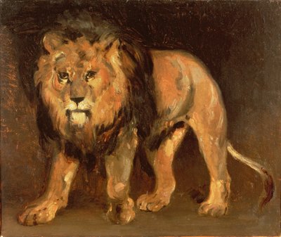 Leone che cammina da Theodore Gericault