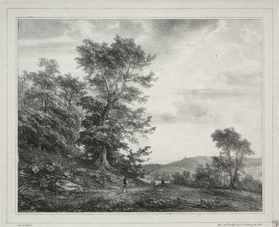 Paesaggio con figure da Theodore Gudin