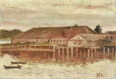 Posto di Commercio e Edifici del Molo, Sitka, Sera da Theodore J. Richardson