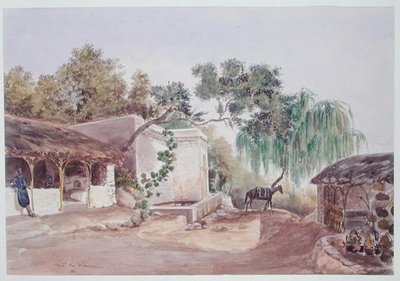 Un caffè ad Algeri, c.1835 da Theodore Leblanc