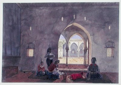 Un interno moresco, Algeri, c.1835 da Theodore Leblanc