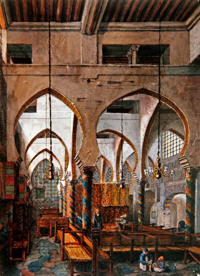 Interno di una sinagoga ad Algeri da Theodore Leblanc