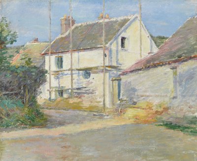 Casa con impalcature, Giverny da Theodore Robinson