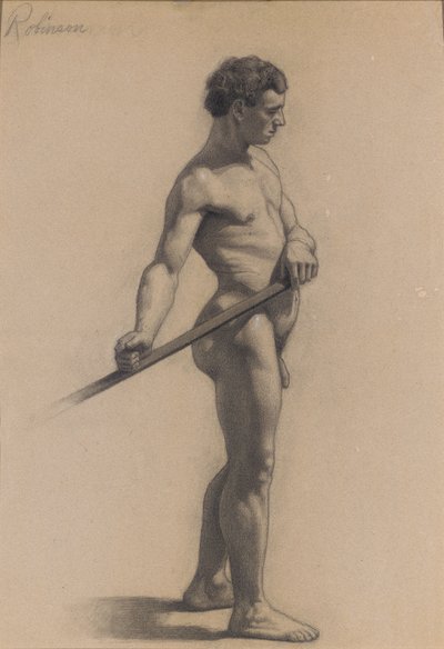 Studio della figura maschile, 1875 da Theodore Robinson