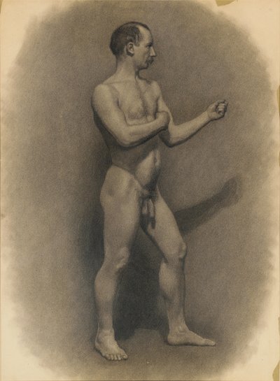 Studio della Figura Maschile, 1875 da Theodore Robinson