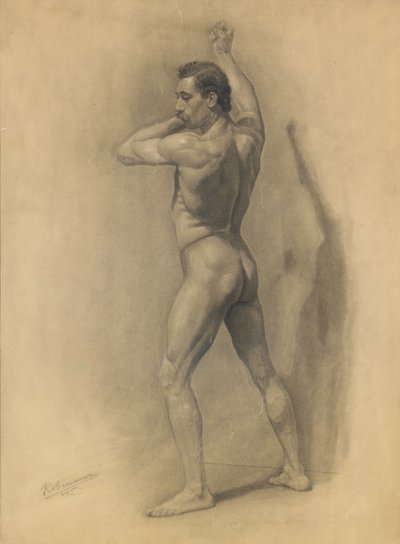 Studio della Figura Maschile, 1875 da Theodore Robinson