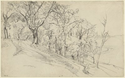 Foresta di Boisrémond (recto); Cottage in una foresta (verso) da Theodore Rousseau