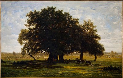 Gruppo di querce, Apremont da Pierre Etienne Theodore Rousseau