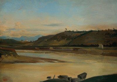 Paesaggio con fiume da Pierre Etienne Theodore Rousseau