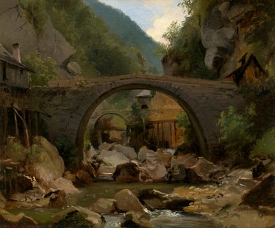 Ruscello di montagna in Alvernia da Theodore Rousseau