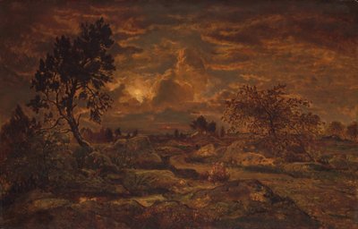 Tramonto vicino ad Arbonne da Theodore Rousseau