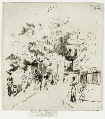 Festa nazionale, angolo di Beaufort Street, Chelsea da Theodore Roussel