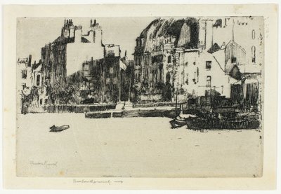 Palazzi di Chelsea (Versione in bianco e nero) da Theodore Roussel