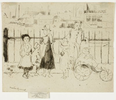 Eventi oltre le ringhiere, Chelsea Embankment da Theodore Roussel