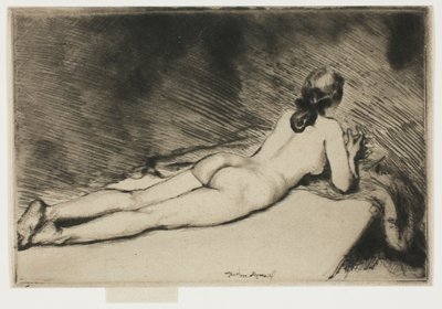 Figura Nuda Distesa da Theodore Roussel