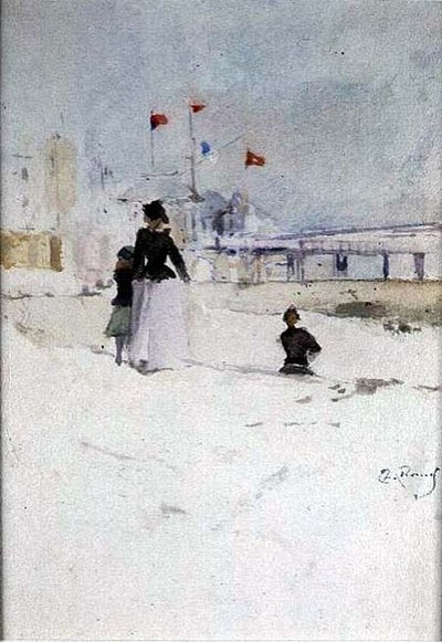 Sulla Spiaggia da Theodore Roussel