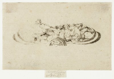 Fetonte, studio per decorazione di una cornice da Theodore Roussel