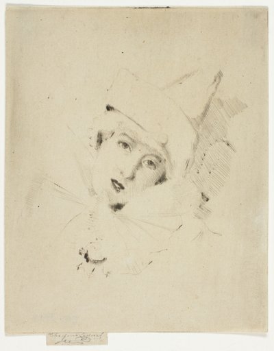Pierrot, Ritratto della Signora A. C. da Theodore Roussel
