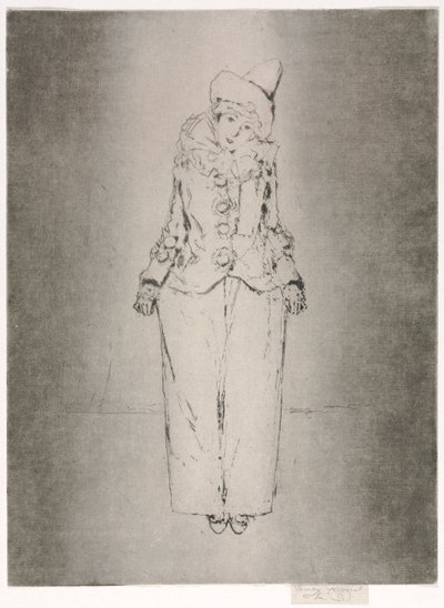 Pierrot in Piedi, Ritratto di Lady A. C. da Theodore Roussel