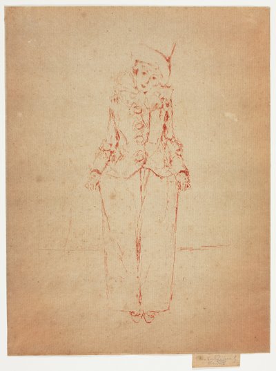 Pierrot in piedi, Ritratto della Signora A. C. da Theodore Roussel