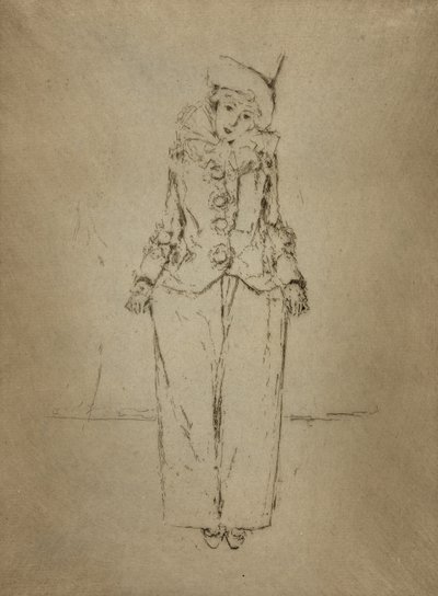 Pierrot en Pied, ritratto della signora A. C. da Theodore Roussel