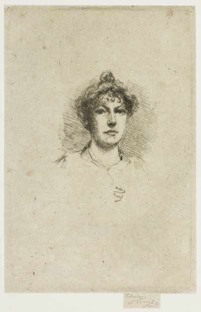 Ritratto di Miss Edith Austin da Theodore Roussel