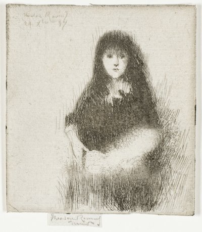 Ritratto di una piccola ragazza spagnola da Theodore Roussel
