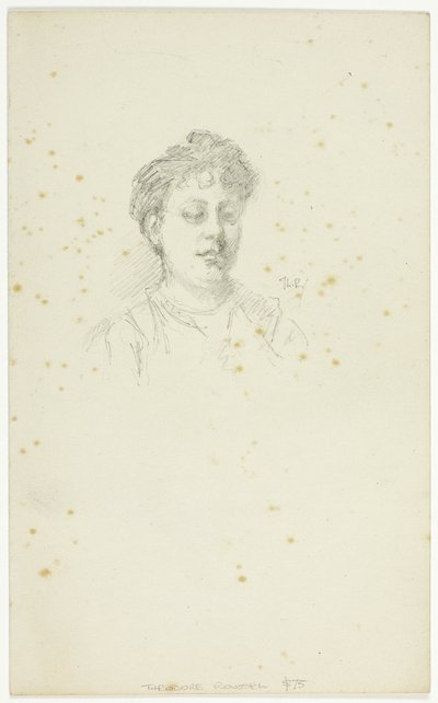 Schizzo di Edith Austin da Theodore Roussel