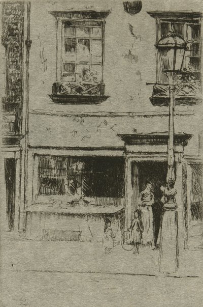 La piccola pescheria, Chelsea Embankment da Theodore Roussel
