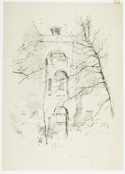 Inverno, una casa a Green Park da Theodore Roussel