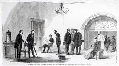 Atrio della Casa Bianca a Washington da Theodore Russell Davis
