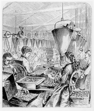 Fabbrica di munizioni meccanizzata a Bridgeport, Connecticut da Theodore Russell Davis