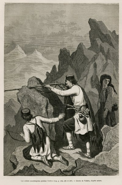 I soldati montenegrini durante l