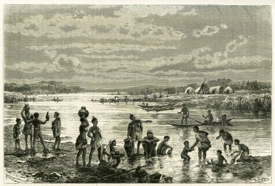Vita sulle rive del fiume Zambeze, i marutses sono molto attenti alla loro pulizia e il lavaggio per loro è un