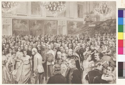 Ballo di corte nella sala della ridotta da Theodore Zasche