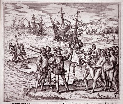 Arrivo di Cristoforo Colombo sull