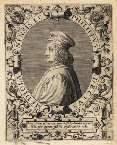 Filippo Decio da Theodore de Bry