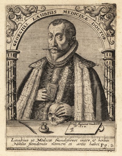 Georg Laube, medico tedesco di Augusta da Theodore de Bry