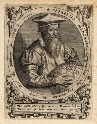 Gerardus Mercator, geografo da Theodore de Bry