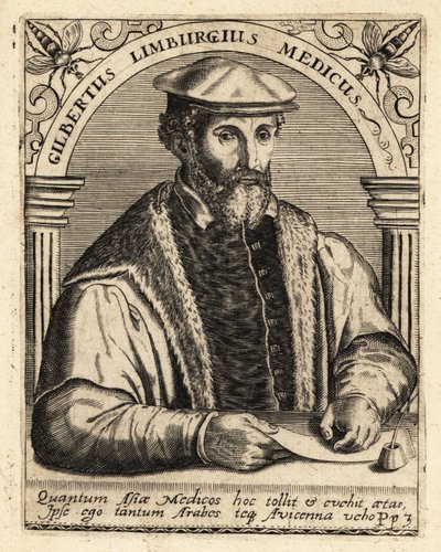 Gilbert Fusch di Limburg, medico olandese, 1504-1567 da Theodore de Bry
