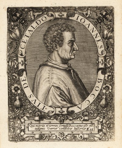 Giovanni Boccaccio, scrittore italiano da Theodore de Bry
