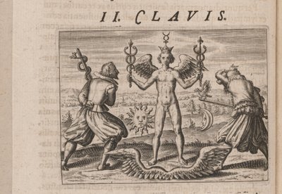 Illustrazione per Tripvs avrevs, hoc est, Tres tractatvs chymici selectissimi da Theodore de Bry