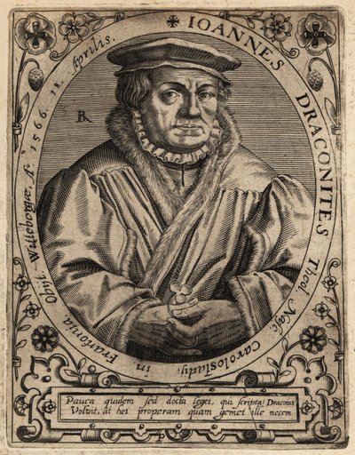 Johann Draconites da Theodore de Bry